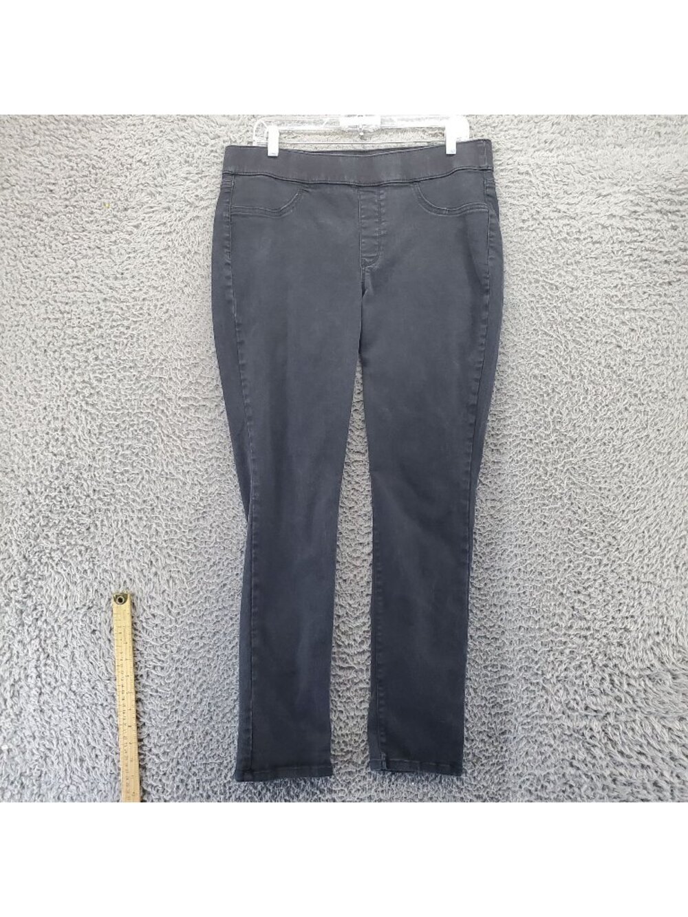 SONOMA Jeans Womens Size 14 Black Skinny Cotton Blend Stretch Denim Pull On